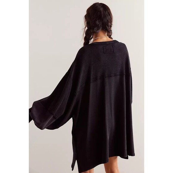 Free People We The Free Coastal Solid Crew Sweatshirt Top Pullover XS NEW 284870 - Picture 3 of 7